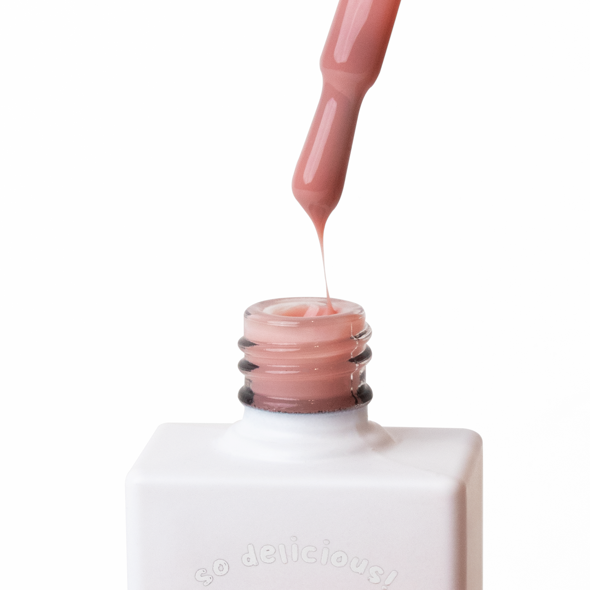 Uñas de yogur coreanas - Final de flor