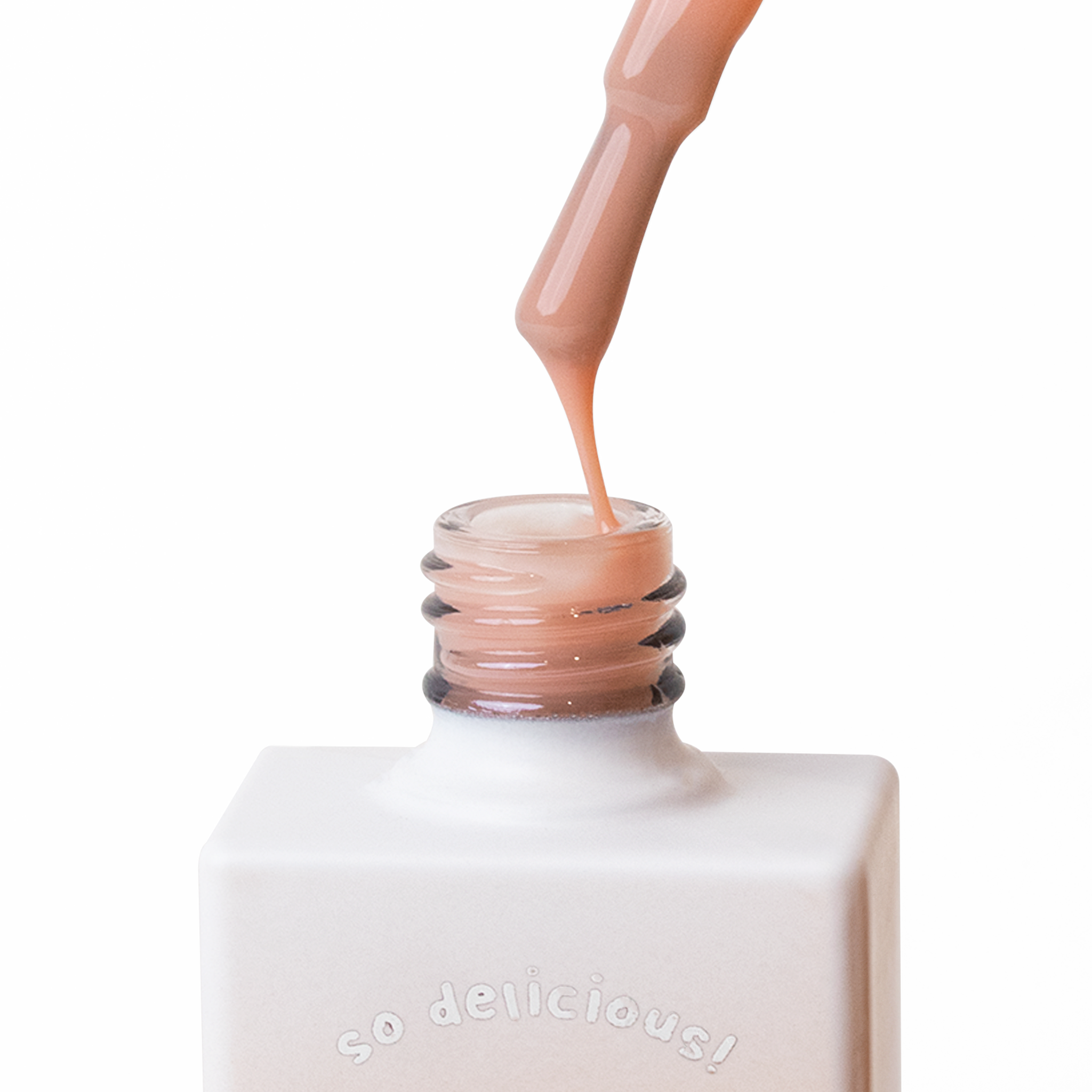 Uñas de yogur coreanas - Final de flor