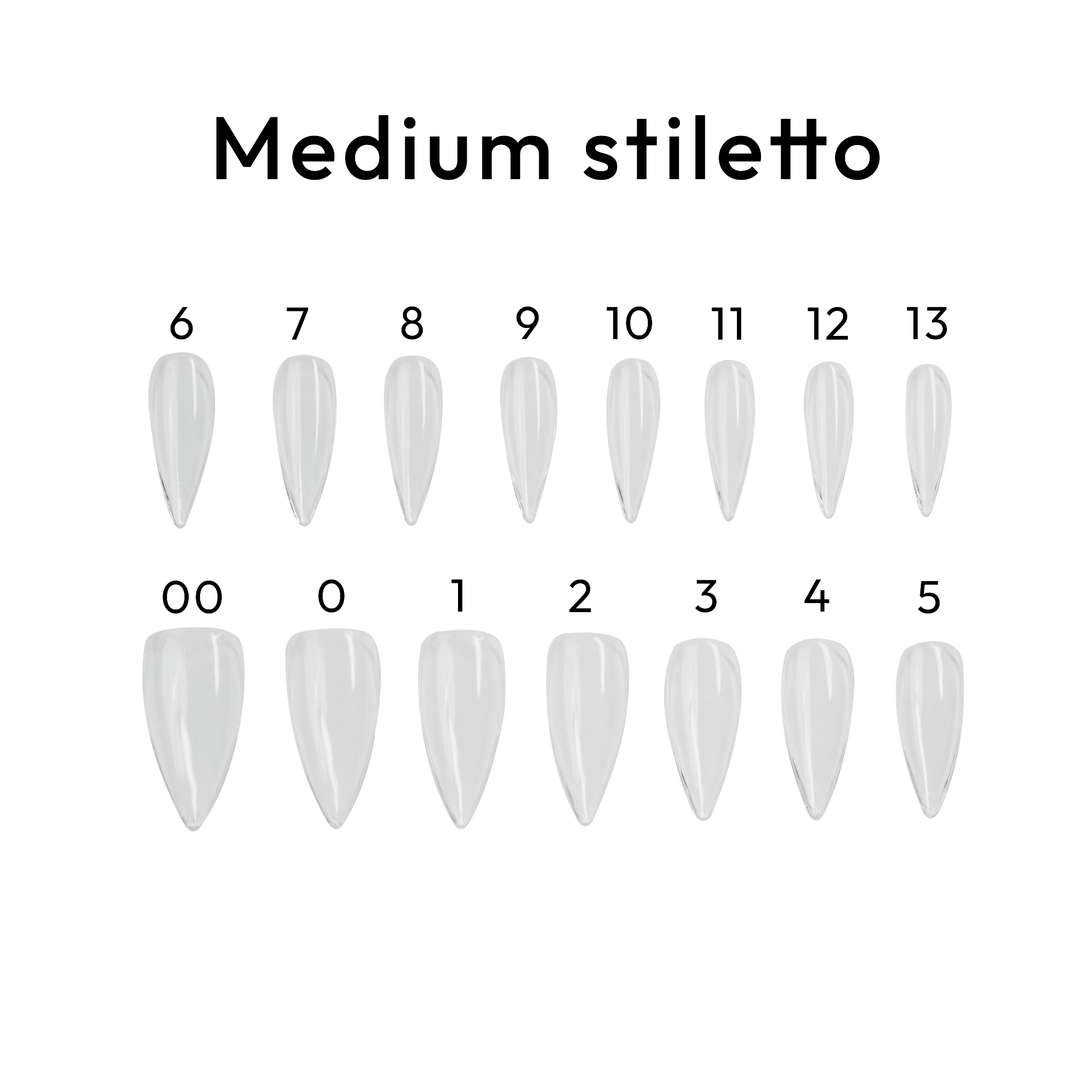 Stiletto Medium Tips