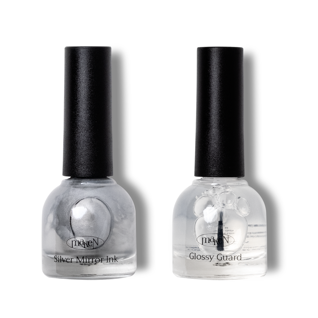 Silver Mirror Ink + Glossy Guard Set - MakeN
