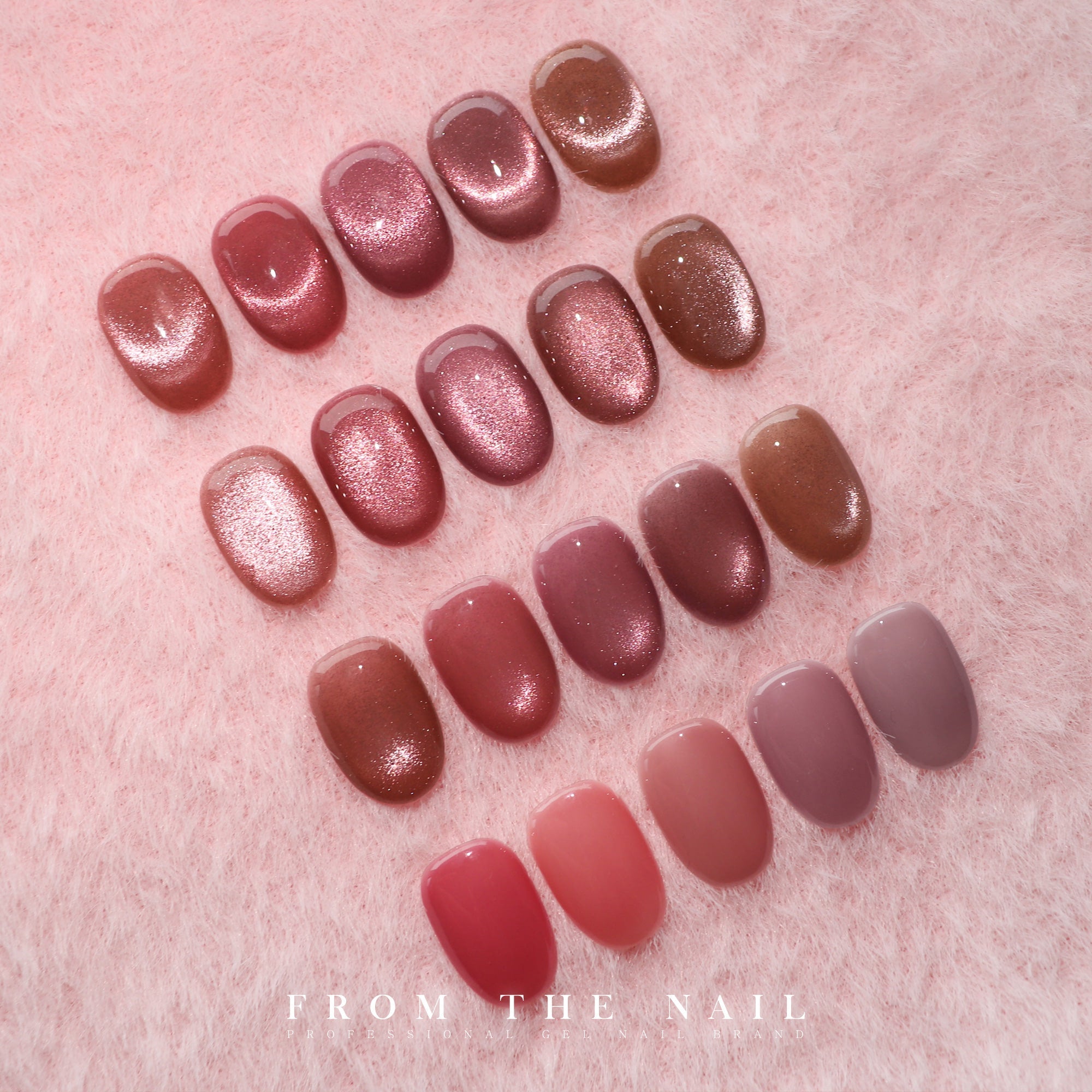 Rosy Syrup Magnet Gel - From the nail